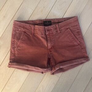 American Eagle Outfitters Midi Rust Shorts